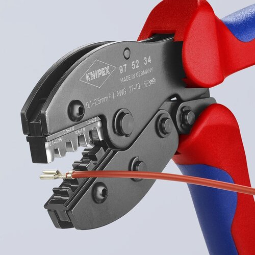 Knipex kle&amp;scaron;ta za krimpovanje PreciForce&amp;reg; za neizolovane otvorene konektore 0,1 - 2,5mm&amp;sup2; (97 52 34) Slike