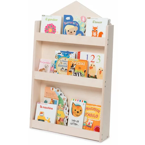 Mobli Dotty, Natural Haus, otroška knjižna polica, Montessori, multiplex, 60 × 95 × 13 cm