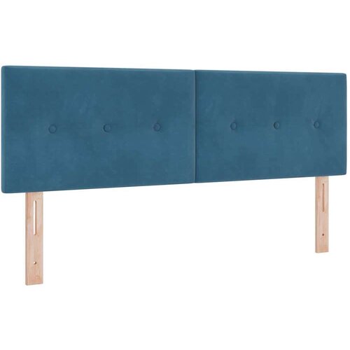  LED Box Spring Krevet Tamno plava 140 x 200 cm Bar&amp;scaron;un Slike