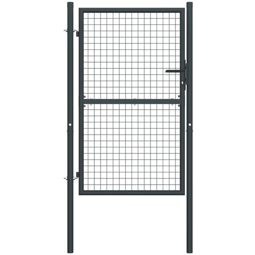  Mrežasta vrtna vrata od pocinčanog čelika 100 x 225 cm siva Cijene