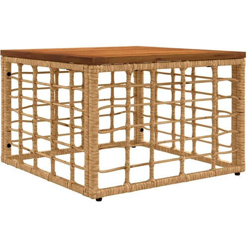  Set vanjskih sofa 14 pcs Prirodna i krema bijela Poliester - Prirodna i kremasto bijela sa stolom Slike