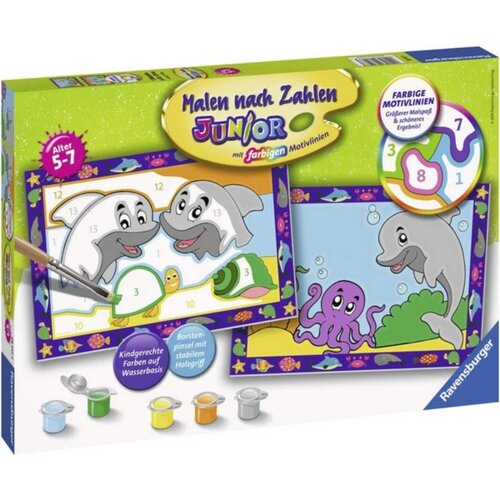 Ravensburger crtanje i bojenje - Delfini bojanka Cene