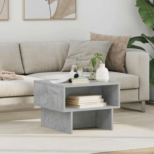  Stolić za kavu Betonski sivi 48 x 46 x 35 cm Konstruirano drvo Cijene