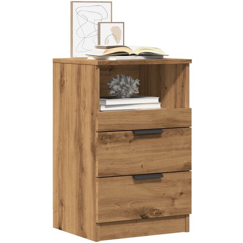 vidaXL Nočna omarica 2 kosa artisan hrast 40x36x65 cm inženirski les Cene