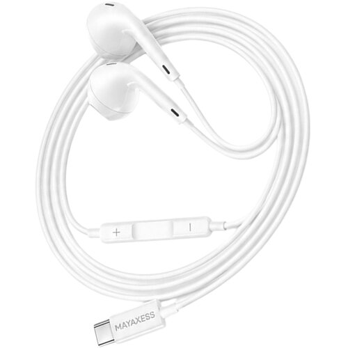 Oem Mayaxess, Žične USB-C slu&scaron;alke z vgrajenim mikrofonom za Samsung Galaxy S21, Bela, (5000299428) Cene