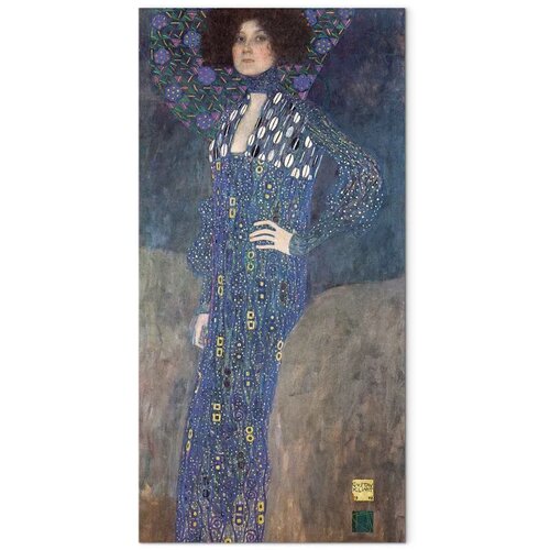  XXL slika - Gustav Klimt &amp;ndash; Miss Emilie Fl&amp;ouml;ge 75x150 Slike