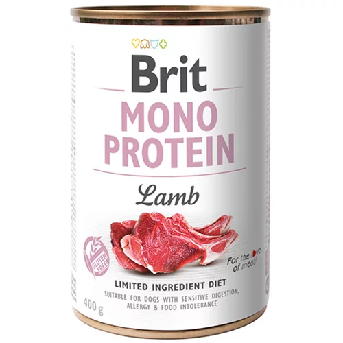 Brit Varčno pakiranje Mono Protein 12 x 400 g - Jagnjetina