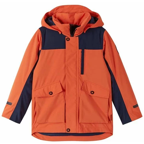 Reima Otroška jakna Mainala oranžna barva