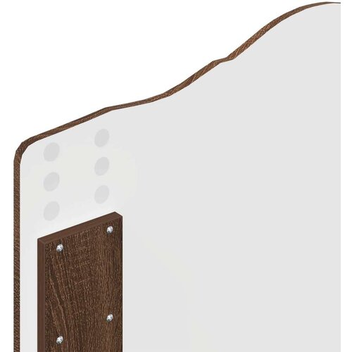  Okvir za krevet s uzglavljem Smeđi hrast 100 x 200 cm Slike