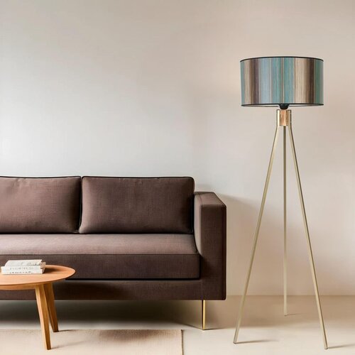 Opviq Fısco tripod eskitme lambader silindir renkli abajurlu multicolor floor lamp Cene