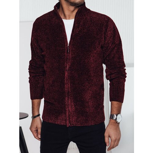 DStreet Sweter męski rozpinany bordowy Cene