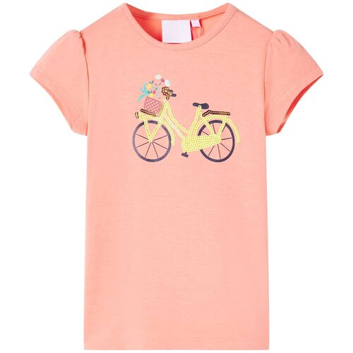 vidaXL Dječja majica neonskokoraljna 128 Cijene