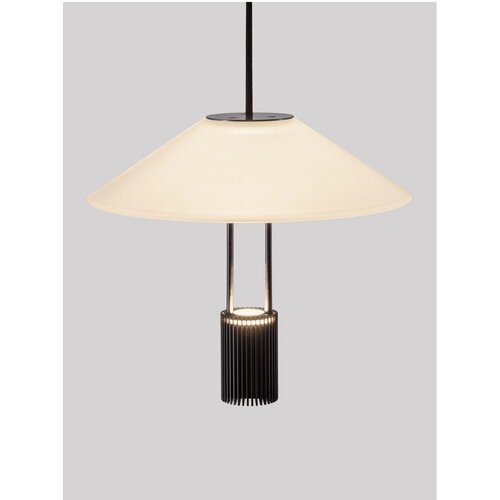 Nova Luce Mat črna aluminijasta LED viseča svetilka s senčilom iz akrilnega stekla &amp;oslash; 22 cm Anafi &amp;ndash; Slike