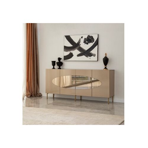 Hanah home lago - bronze, gold bronzegold console Slike