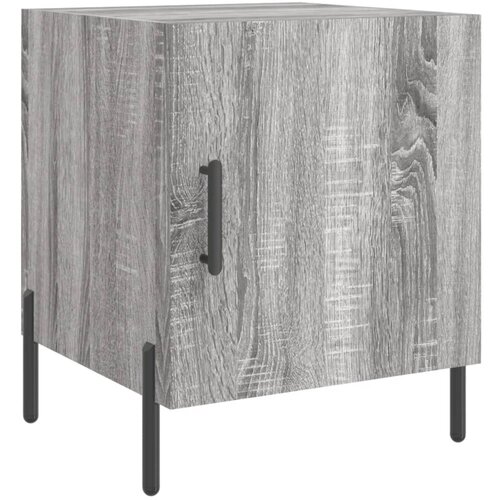 Maison Chic Nočna omarica - Nočna miza siva sonoma 40x40x50 cm inženirski les, (21688496) Slike