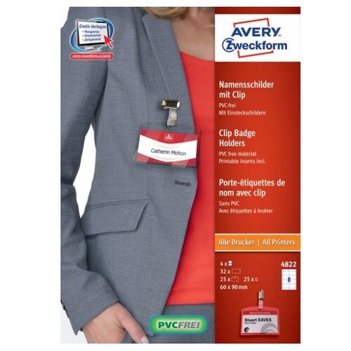 Avery Zweckform Priponke z mehanizmom 54 x 90 mm Slike