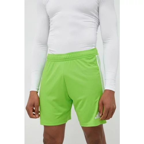 Adidas Kratke hlače za vadbo Tiro 23 zelena barva
