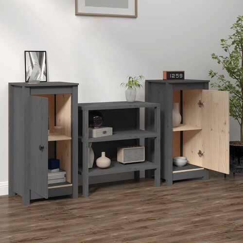  Komode 2 kom sive 39x35x80 cm od masivne borovine Cijene