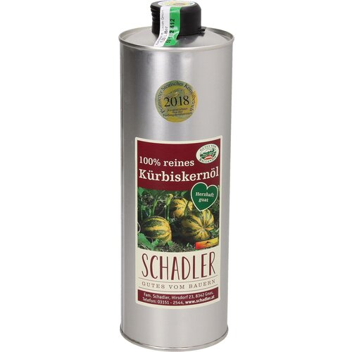 Schadler Bučno olje g.g.A. okrogla posoda - 1 l Cene