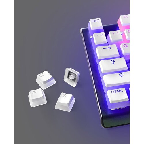 Steel Series keycaps - prismcaps - white Slike