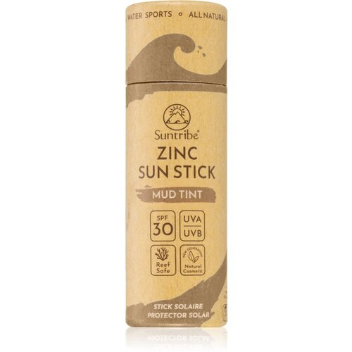 Suntribe Naturkosmetik sports zinc stick lsf 30 - mud tint Slike