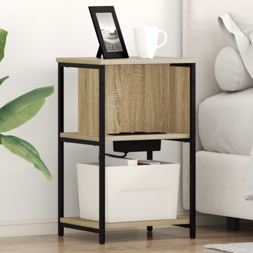 vidaXL Noćni ormar sonoma hrast 38 x 31 x 61 cm Konstruirano drvo Cene