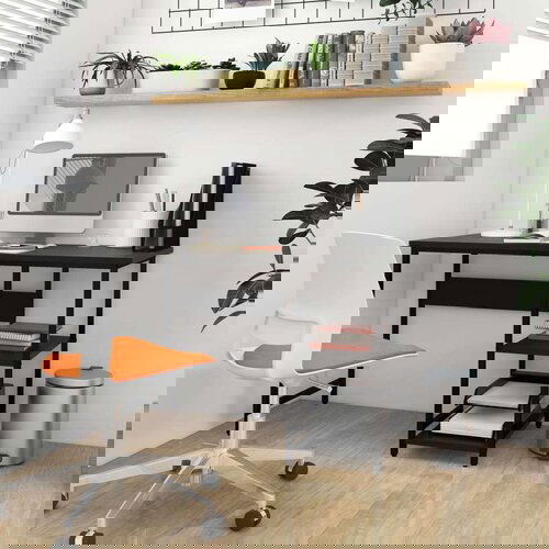 vidaXL stol za računalo crni 105 x 55 x 72 cm od MDF-a i metala Cene