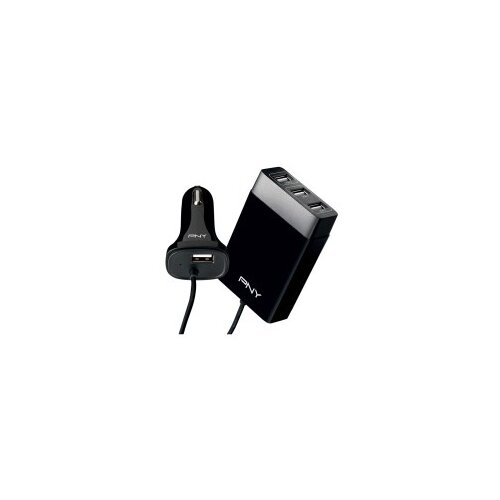  Punjać za mobitel 4-port za auto PNY P-DC-4UF-K01-04-RB Cijene