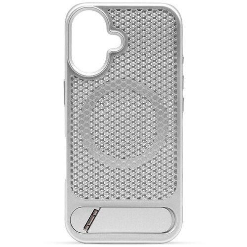  Maska za telefon HOLEY MAGSAFE za Iphone 16, Srebrna Cene