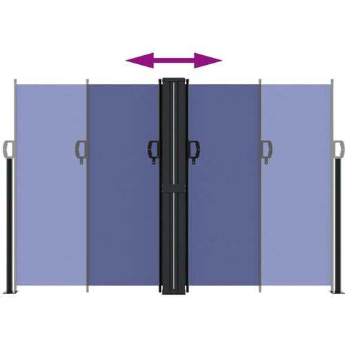  Uvlačiva bočna tenda 160 x 600 cm plava Slike