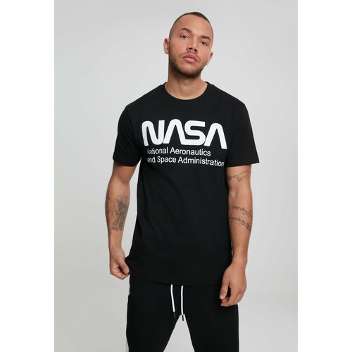 MT Men NASA Black T-Shirt Wormlogo Slike