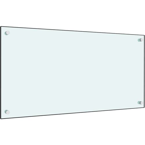 VidaXL Kuhinjske za&amp;scaron;tite od prskanja 2 kom bijele 80 x 40 cm staklene Slike