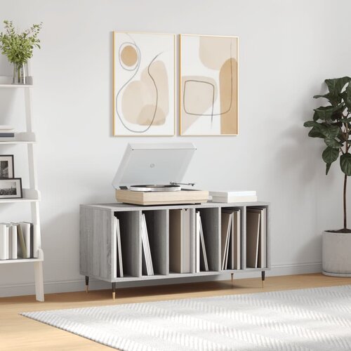 VidaXL Ormarić za ploče boja hrasta 100 x 38 x 48 cm konstruirano drvo Slike