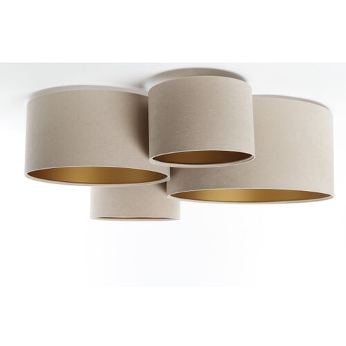  plafonska lampa space 4xE27/60W/230V bež/zlatna Slike