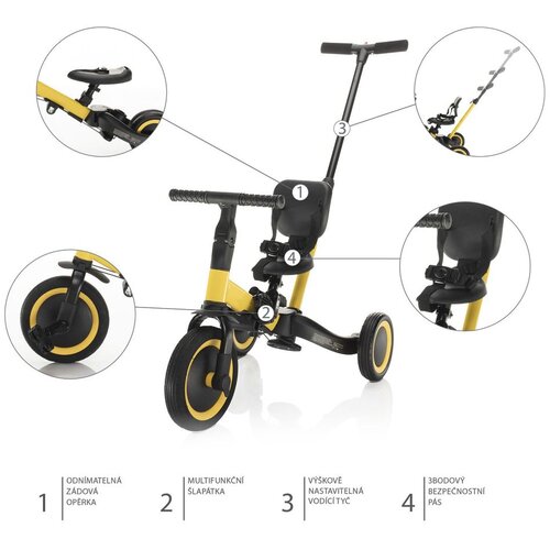 Zopa tricikl Razor 3u1 - Empire Yellow Slike