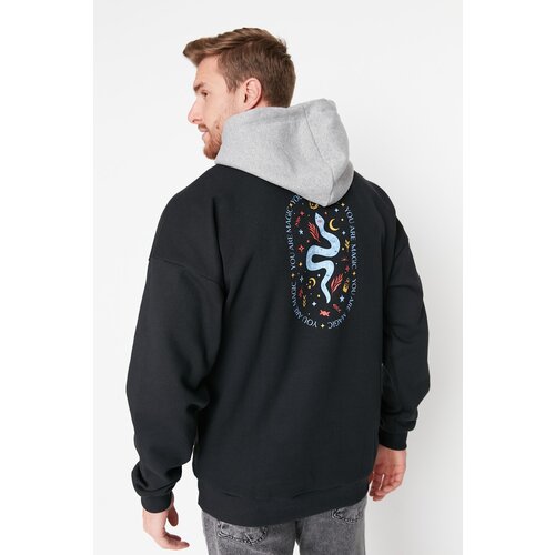 Trendyol Sweatshirt - Black - Oversize Slike