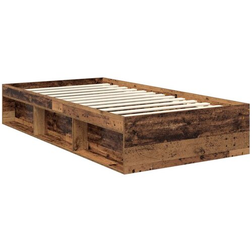  Okvir za krevet Staro drvo 100 x 200 cm Konstruirano drvo Slike
