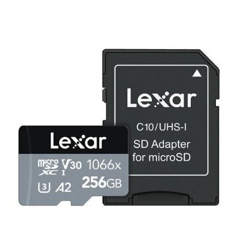 Lexar SD micro 256GB SDXC 1066x UHS-I, 160MB/s read 120MB/s write C10 A2 V30 U3 Slike