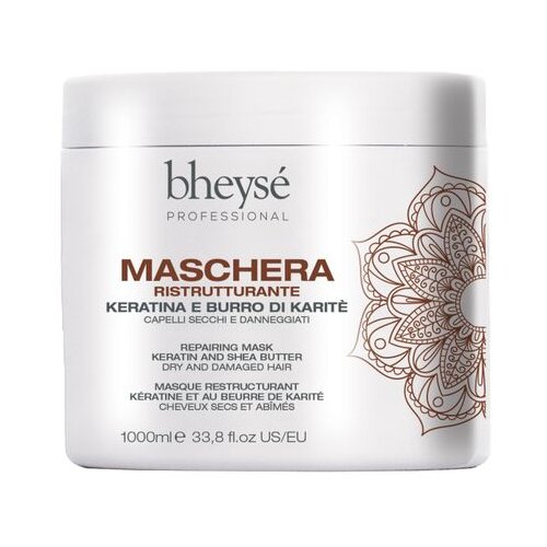  Bheyse Professional Reparing Mask Keratin And Shea Butter 1000ml - Maska za kosu sa keratinom i &amp;scaron;ea puterom Slike