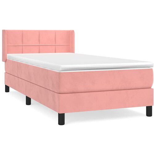 Box spring krevet s madracem ružičasti 100x200 cm bar&amp;scaron;unasti Slike