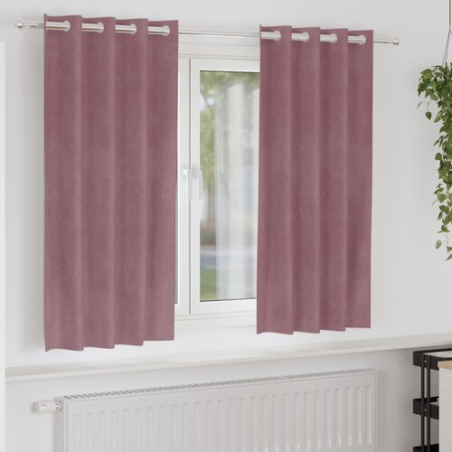 vidaXL Zavese Temno roza Poliester 140 x 175 cm Dekorativni vložki Cene