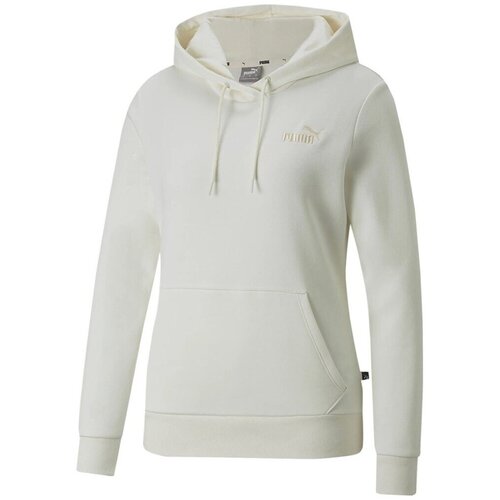 Puma Puloverji Ess Embroidery Hoodie FL Bela Slike