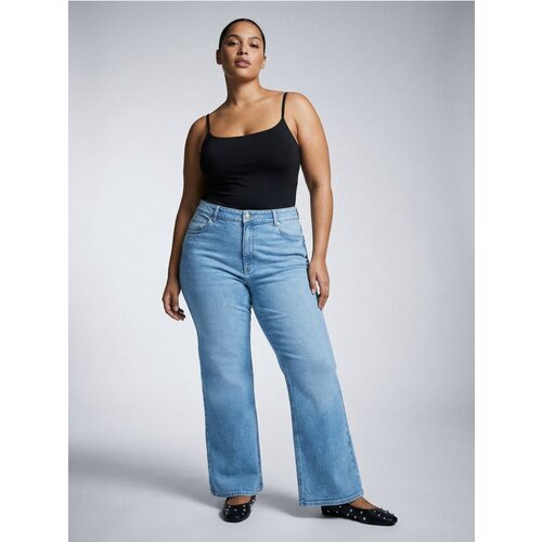 Sinsay Bootcut traperice s visokim strukom plus size Cene