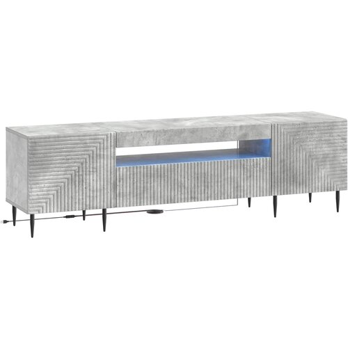  LED TV kabinet Betonska siva Konstruirano drvo Cijene