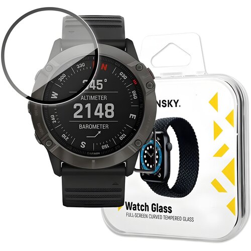 Wozinsky za&amp;scaron;titno staklo za satove za Garmin Fenix 6 Pro - Crna KP24596 Slike