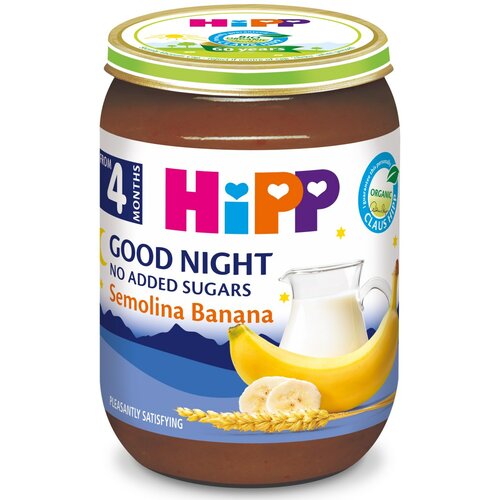 Hipp BIO Mlečna kašica za laku noć Griz i banana 190g 5M+ Cene