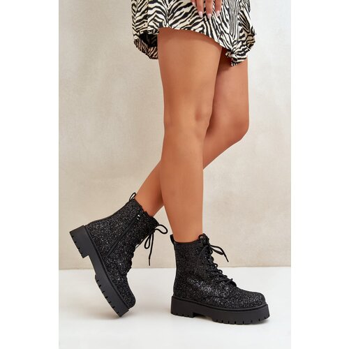 Kesi Insulated ankle boots Workery women&amp;#039;s decorated sequins black Liatheine Slike