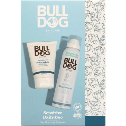 Bull Dog Sensitive Duo darilni set (za telo in obraz) za moške Cene