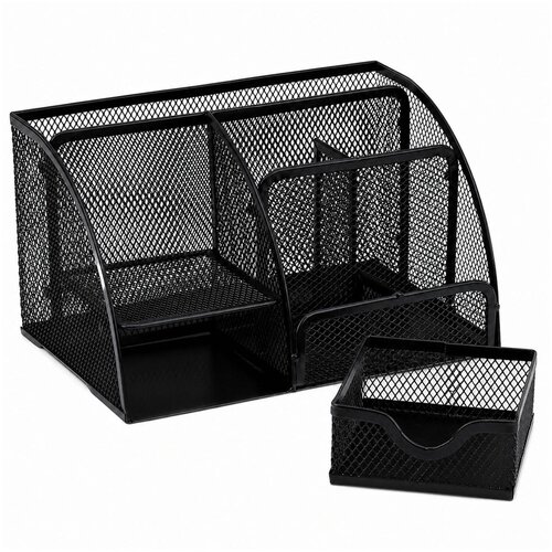  Metal Desk Organizer, Office Drawer, Compartment, Black Slike