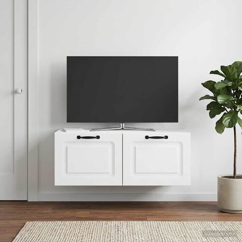 TV ormar za zid Bijela 78,5 x 41 x 30 cm Konstruirano drvo Slike